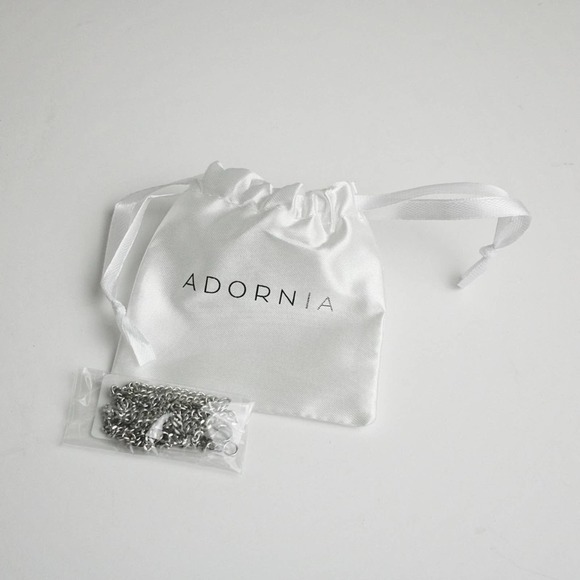 Women's Adornia Silver Stainless Steel 3mm Cuban Link Chain Necklace, 24” Long - Picture 5 of 5